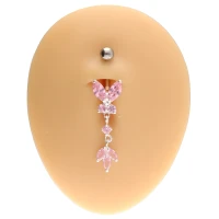 Srebrny kolczyk do pępka PBM 1123-p