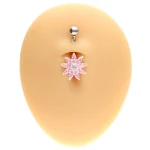 Srebrny kolczyk do pępka -  PBN 816-p