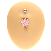 Srebrny kolczyk do pępka -  PBN 816-p