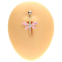 Srebrny kolczyk do pępka - PBN 280-p