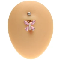 Srebrny kolczyk do pępka - PBN 201-p