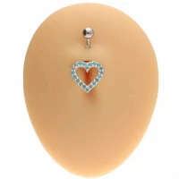 Srebrny kolczyk do pępka - PBN 969-a