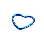 Serduszko rozginane 316L szafirowe 1,2x10 mm (10 sztuk)