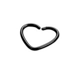 Serduszko rozginane 316L czarne 1,2x10 mm (10 sztuk)