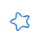 Gwiazdka rozginana szafirowa 1,2x10 mm (10 sztuk)  