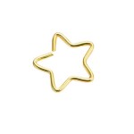 Gwiazdka rozginana złota 1,2x10 mm (10 sztuk)