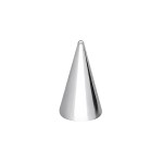Stożek do sztangi 1,2x3/6 mm - srebrny (10 szt.)