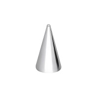 Stożek do sztangi 1,2x3/6 mm - srebrny (10 szt.)