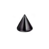 Stożek do sztangi 1,2x6/6 mm - czarny (10 szt.) 