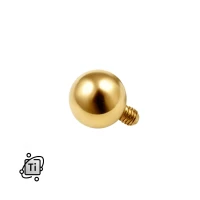 Tytanowa kulka internal do sztangi 1,2 mm - złota (10 szt.)