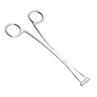 Stalowe kleszczyki do septum z krótkimi rurkami 15,2 cm- No 08