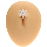 Srebrny kolczyk do pępka - PBN502W