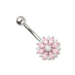 Srebrny kolczyk do pępka PBN 1200-p