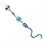 Srebrny kolczyk do pępka PBM 1493--a