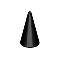 Stożek do sztangi 1,6x5/10 mm - czarny (10 szt.)