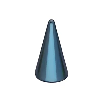 Stożek do sztangi 1,6x5x10 mm - kobaltowy (10 szt.) 
